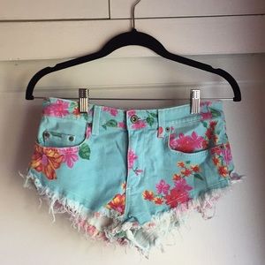 LF floral shorts